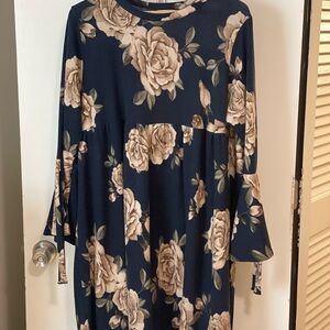 Floral Navy Dress